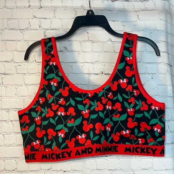 NWT Torrid Disney Mickey Minnie Sports Bra/Bralette, Size 3 - Picture 2 of 4